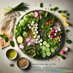 Minted Feta & Herb Sabzi Platter Delight
