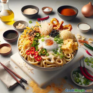 Fusion Delight: Miso Curry Udon Nachos