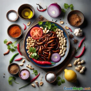 Mopani Worms in Lively Peanut & Spice Sauce