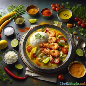 Moqueca Capixaba Sunrise: Ensopado de Peixe Brasileiro Vibrante