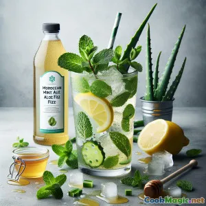 Refreshing Moroccan Mint Aloe Sparkler