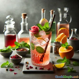 Refreshing Moroccan Rosewater Citrus Cocktail