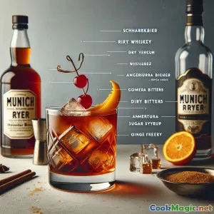 Cocktail de bière noire anglaise au whisky Schwarzbier de Seigle de Munich