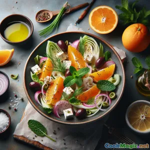 清新纳克索斯茴香橙子沙拉食谱