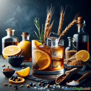 Norwegian Midnight Wheat: Nordic Wheat & Aquavit Cocktail
