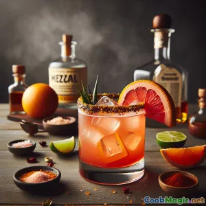 Oaxacańskie żary cytrusowe: koktajl mezcal z wędzonym grejpfrutem