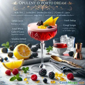 Opulent Oporto Dream: A Ruby English Port Elixir