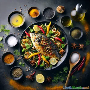 Fiery Bengali Pabda Fish with Hot Agun Morich