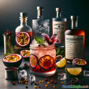 Blumiger Maracuja-Hibiskus-Drop – Edler Englischer Spritz