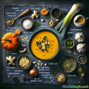 Creamy Pemba Nutmeg Pumpkin Soup with English Flair