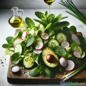 Pennywort & Avocado Salad with Citrus Dressing