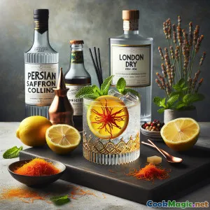 खट्टा-मीठा फारसी केसर कॉcktail रेसिपी