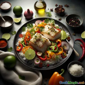 Pesce Tropicale in Salsa di Cocco Piccante dei Caraibi