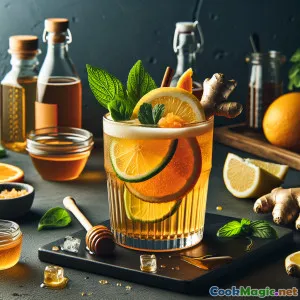 Luminoso Porta di Pilsen: Un cocktail radiante di agrumi e zenzero