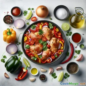 دجاج طري مطهو في صلصة ليزانو