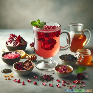 Granatapfelsaft—Ein Rubin-Herbal-Elixier