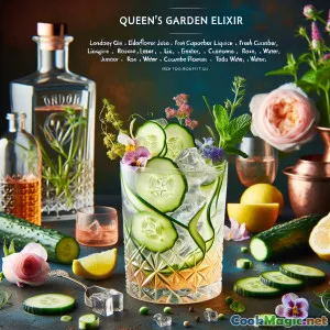 إكسير حديقة الملكة: مشروب نباتي إنجليزي ملكي