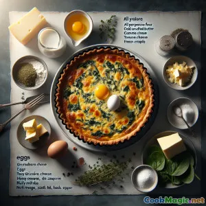 Alpine Cheese Quiche with Buttery Herb Crust