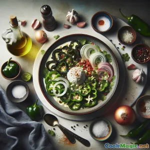 Кремовые Рахас Побланас: копченые мексиканские полоски из пеперончино