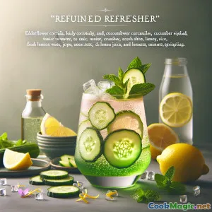 Refrescante Refinado: Tónico de Verano de Flor de Saúco y Pepino