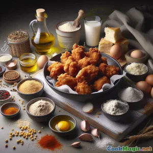 Potongan Ayam Goreng Rēwena Renyah dengan Saus Asam