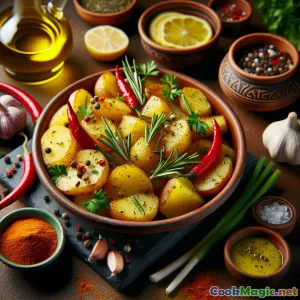 Pommes de Terre Romarin : Pommes de Terre Épicées à la Mode Libanaise