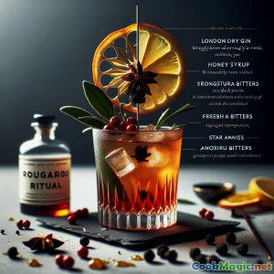 Rituale Rougarou: Cocktail di Tè al Gin Inglese Speziato