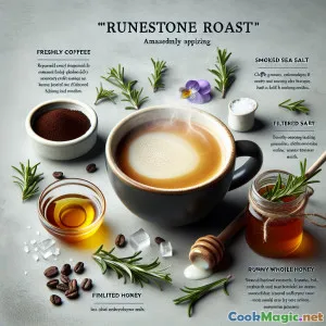 Runestone Roast: Smoked Coffee Elixir with Honey