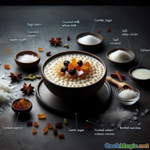 Délice Crémeux de Sago à la Noix de Coco Lapotopoto