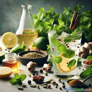Mezcla de Especias del Sahara con Menta: Un refrescante trago inglés con especias