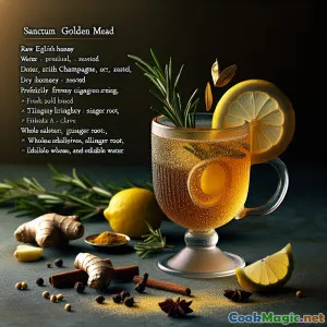 Sanctum Golden Mead: English Herbal Honey Elixir