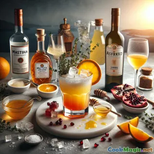 圣托里尼日出小酌：希腊岛屿鸡尾酒