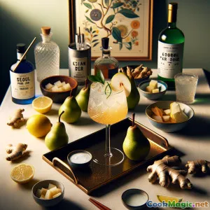 Koktail Berkarbonasi Ginger Pear dari Seoul