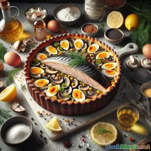 带莳萝酥皮的西伯利亚鲟鱼金色馅饼