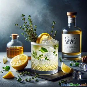 Sicilian Lemon Thyme Smash – Zesty Gin Fizz Delight