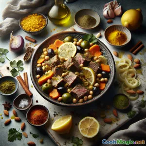 Agneau ensoleillé : Tagine au citron de Sidi Bou Said