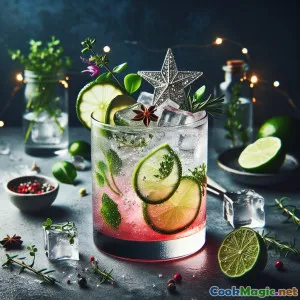 Sparkling Silesian Star Pour Cocktail