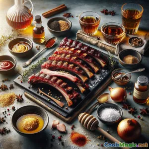 Côtes fumées façon Appalachian au sirop d'erable avec glacage au bourbon