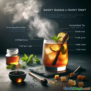 Rauchiges Sassafras & Honig Getränk – Englische Kräuterbrühe