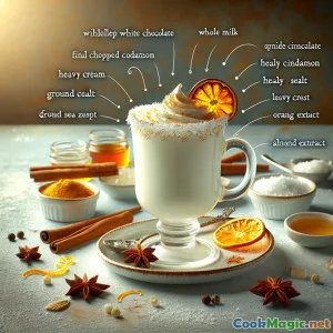 Tasse Épicée de la Fille des Neiges: Velouté Blanc d’Hiver