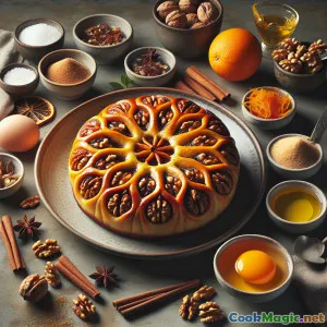 Goldene Sogdian Walnut Somsa Gebäck