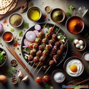 Sate Domba Pedas Shatta di Panggang