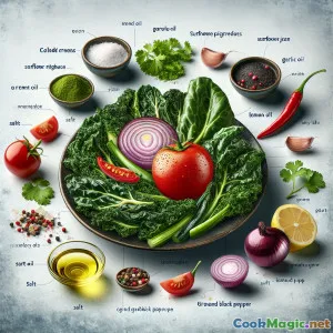 Быстрая обжарка Sukuma Wiki с острыми луковицами