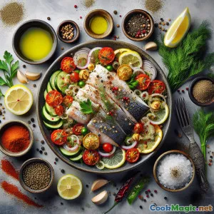 Tangy Dead Sea Fish in Fragrant Tahini Tajin