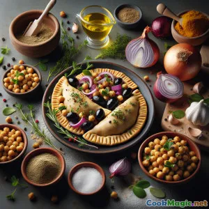 Tarragon Chickpea & Olive Empanadas – Savory English Fusion