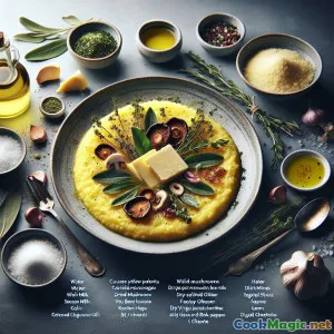 Polenta ticinese con erbe di montagna