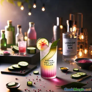 Penyegar bergelembung Senja Tokyo dengan Yuzu & Gin