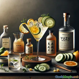 Orzeźwiający Tokyo Yuzu Martini z Ginem i Cytrusowym Akcentem