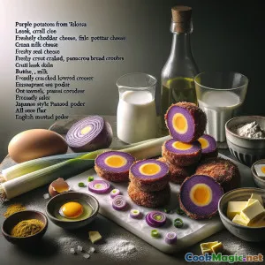 Délice de Croquettes Croquantes de Pomme de Terre Violette de Tolosa