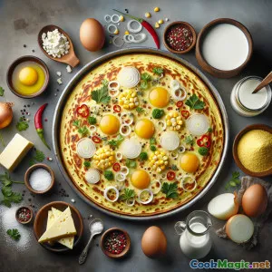 Sweetcorn & Cheese Paraguayan-Style Skillet Tortilla